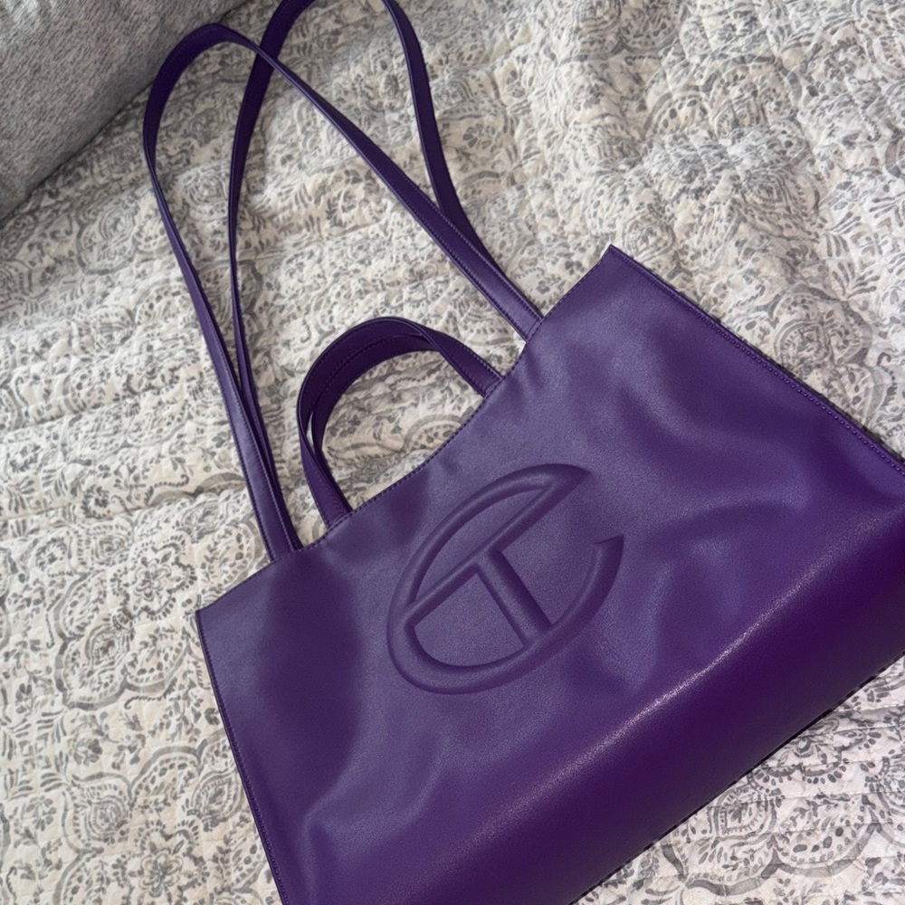Telfar Purple Tote Bag